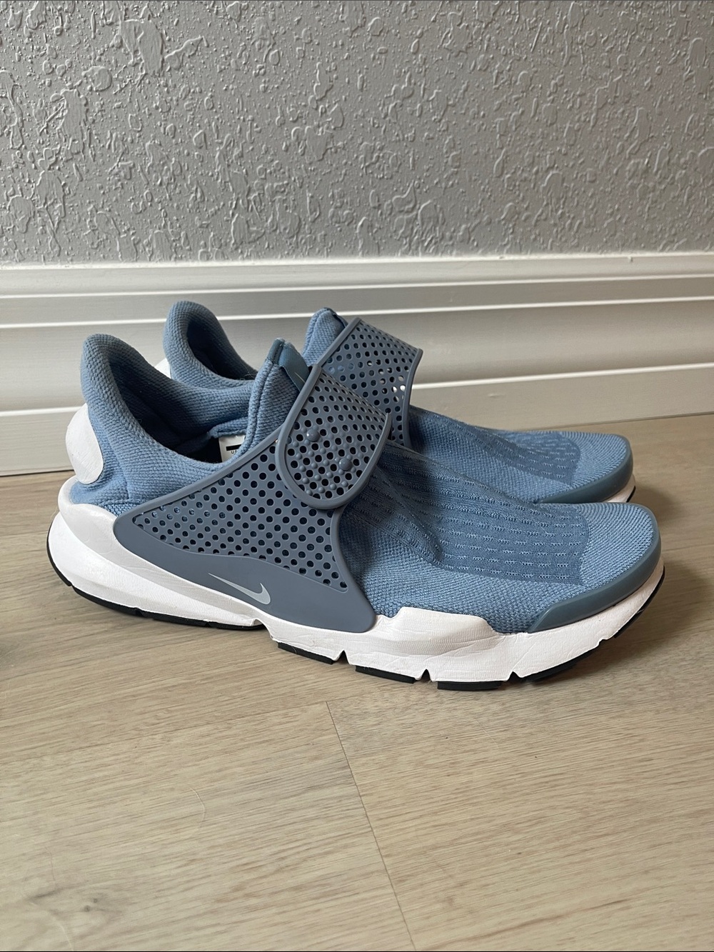 Nike Sock Dart Work Blue Slip-On Athletic Sneakers